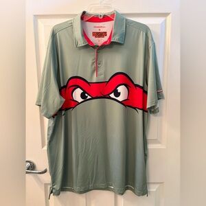 RSVLTS Raphael Green Teenage Mutant Ninja Turtles Polo Men’s Size XL